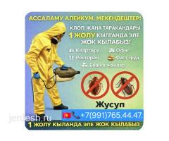 ДЕЗИНФЕКЦИЯ  КЛОП ТАРАКАН ДААРЫЛОО  24/7 ЧАЛЫНЫЗ.БЕЗ ЗАПАХ ДААРЫЛАЙБЫЗ.