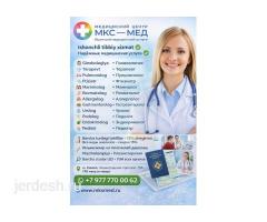 Ginekolog , Urolog, Terapevt, Teri kasalliklari, Lor, Oshqozon kasalliklari, Analizlar