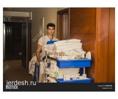 СРОЧНО В ОТЕЛЬ ТРЕБУЕТСЯ ХАУСМЕН, ВЫПЛАТА КАЖДУЮ НЕДЕЛЮ