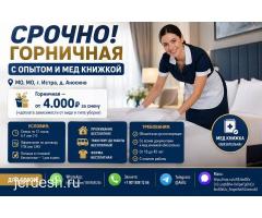 СРОЧНО ОТЕЛЬГЕ ЖАТАКАНАСЫ МЕНЕН С ОПЫТОМ ГОРНИЧНАЯ КЕРЕК